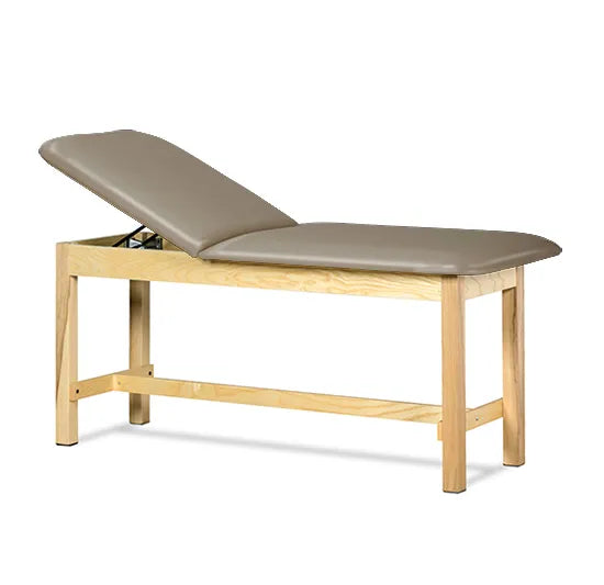 Classic Series Treatment Table with H-Brace in Natural & Warm Gray