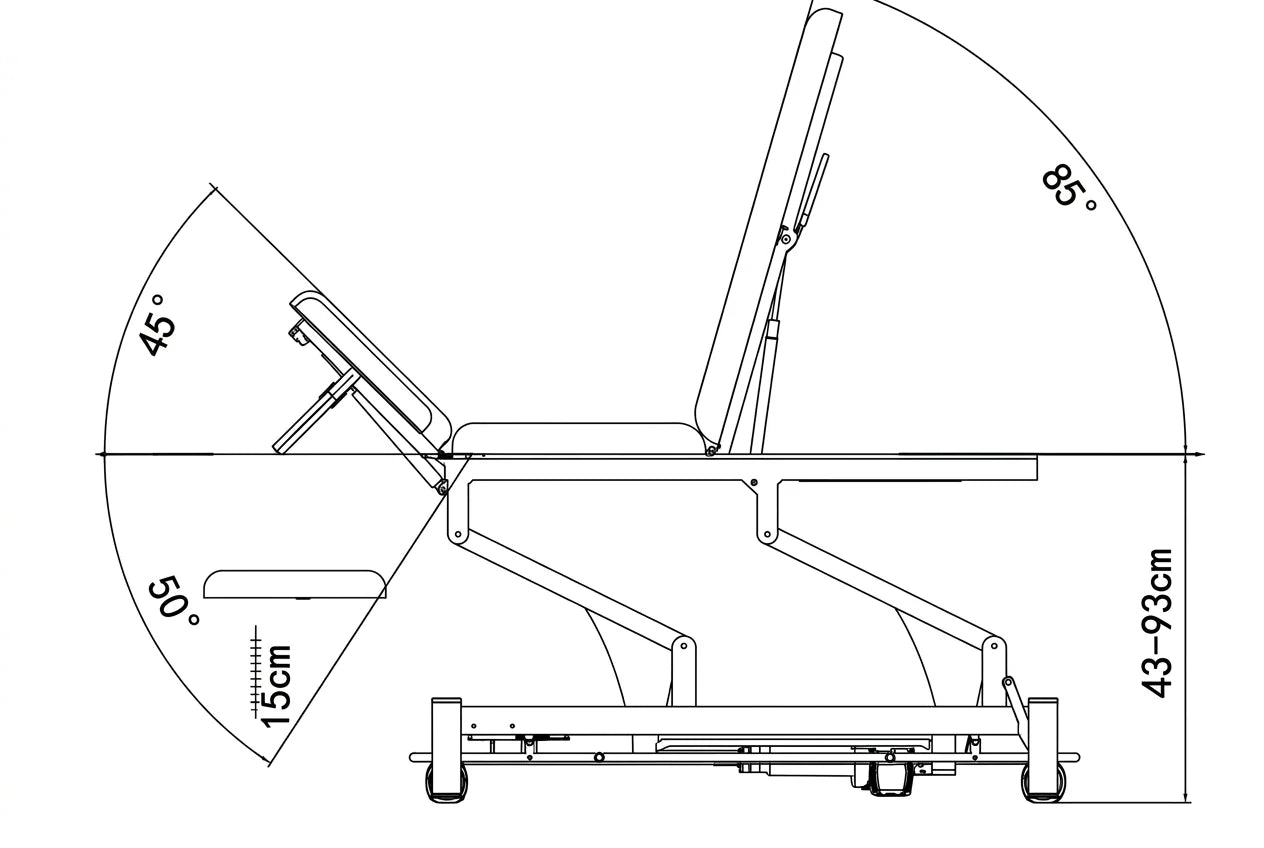 MOWE Safari 5 Section Electric Treatment Table