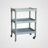 Plastic Utility Cart With 2 Shelf Side Rails