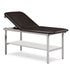 Alpha Series Treatment Table with Shelf and Black Upholstery