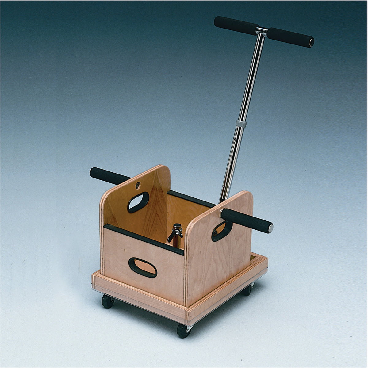 Mobile Weighted Cart with T-handle and Accessory Box