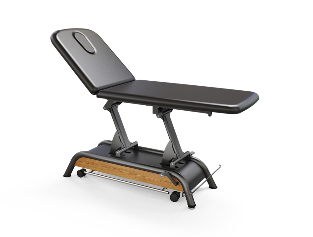 MediSports 2 Section Electric Treatment Table (Black)