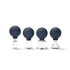 PINOFIT Massage Cups made of glass set (4 pieces)