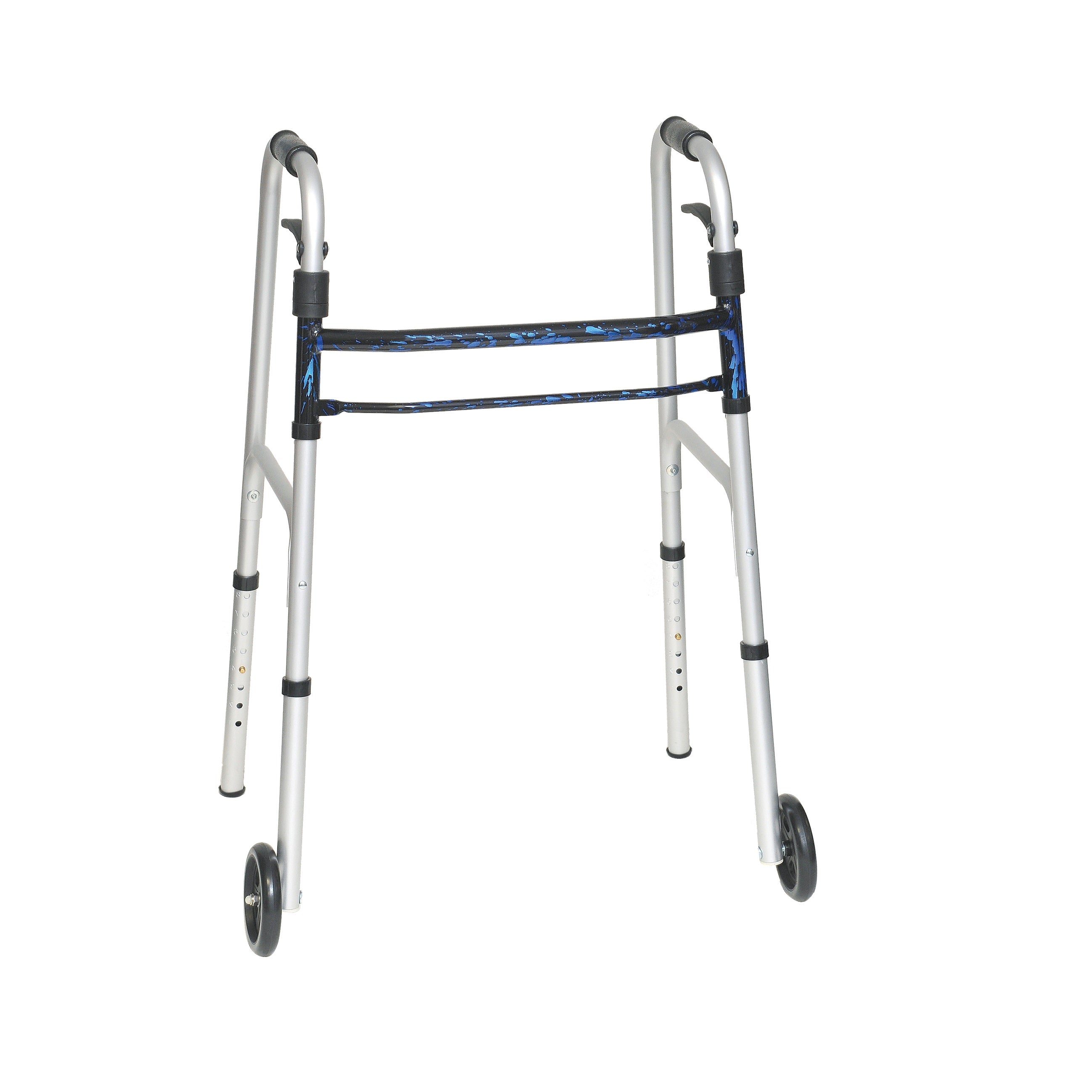 Deluxe, Trigger Release Folding Walker with 5" Wheels