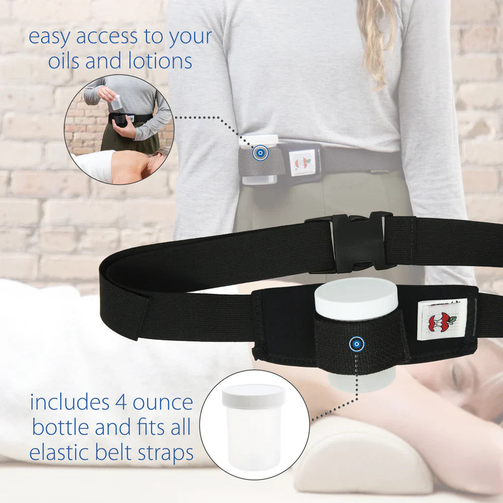 Oil & Lotion Holster Belt with 4 oz Jar