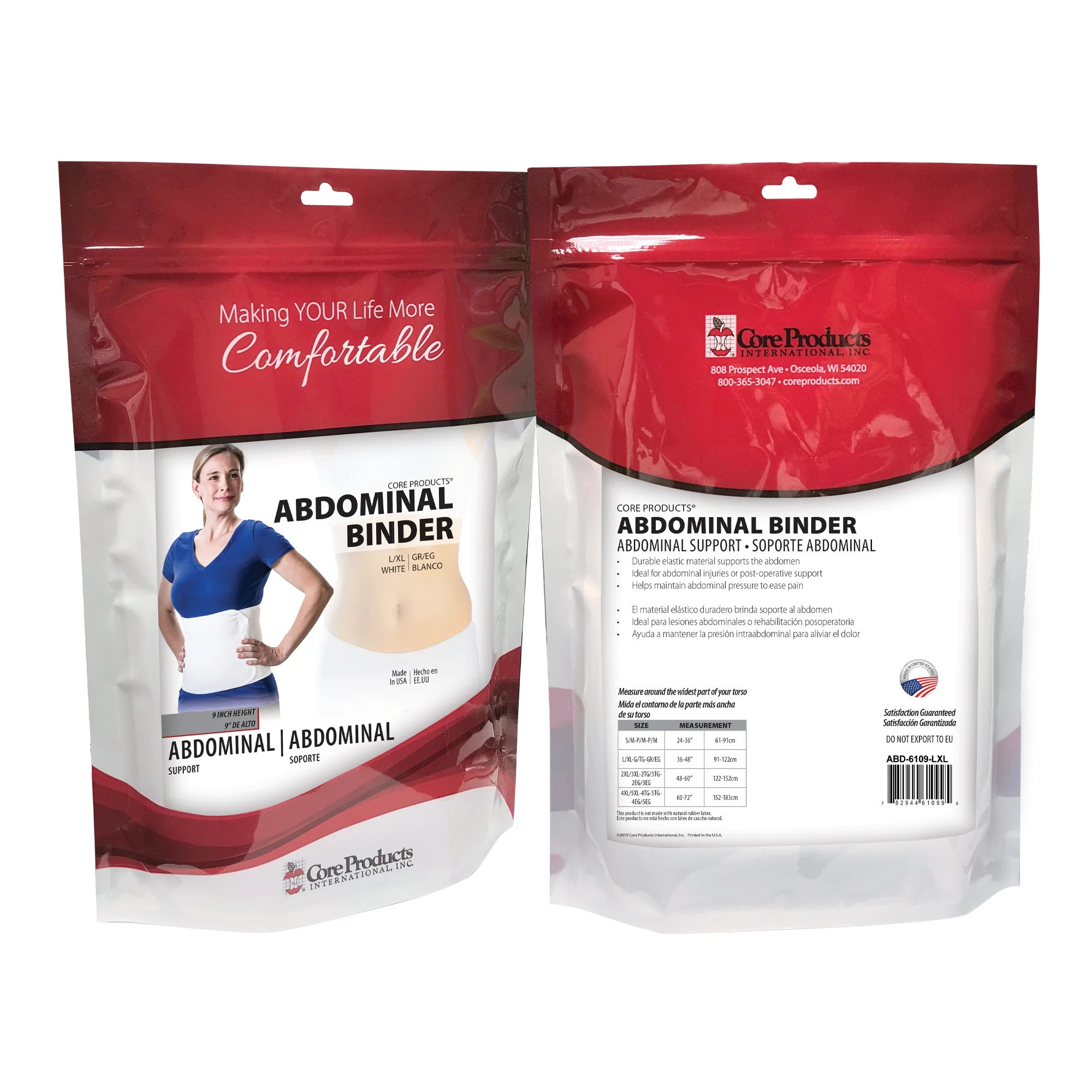 9" Abdominal Binder Support