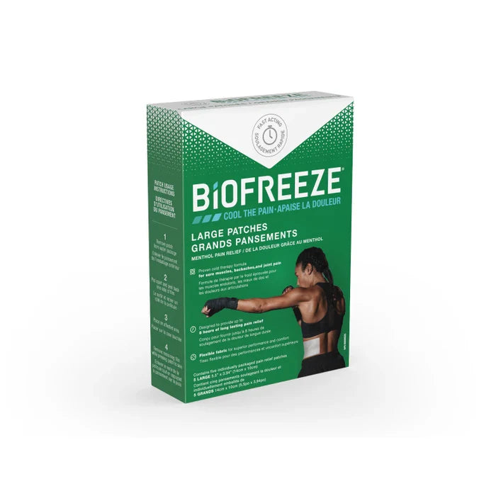 Biofreeze Large Patches, 14cm x 10cm, 5/PKBiofreeze