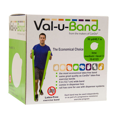 Val-u-Band Latex Free Exercise Band -50 Yards - physio supplies canada