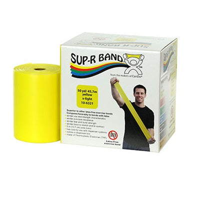 Sup-R Band Latex Free Exercise Band - 50 Yard Roll - physio supplies canada