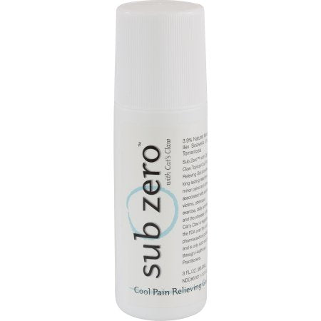 Sub Zero Cool Pain Relieving Gel, 3 oz. Roll On - physio supplies canada