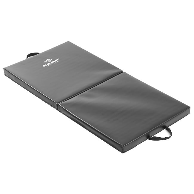 Element Fitness 2' x 4' x 2" Folding Black Exercise Mat - physio supplies canada
