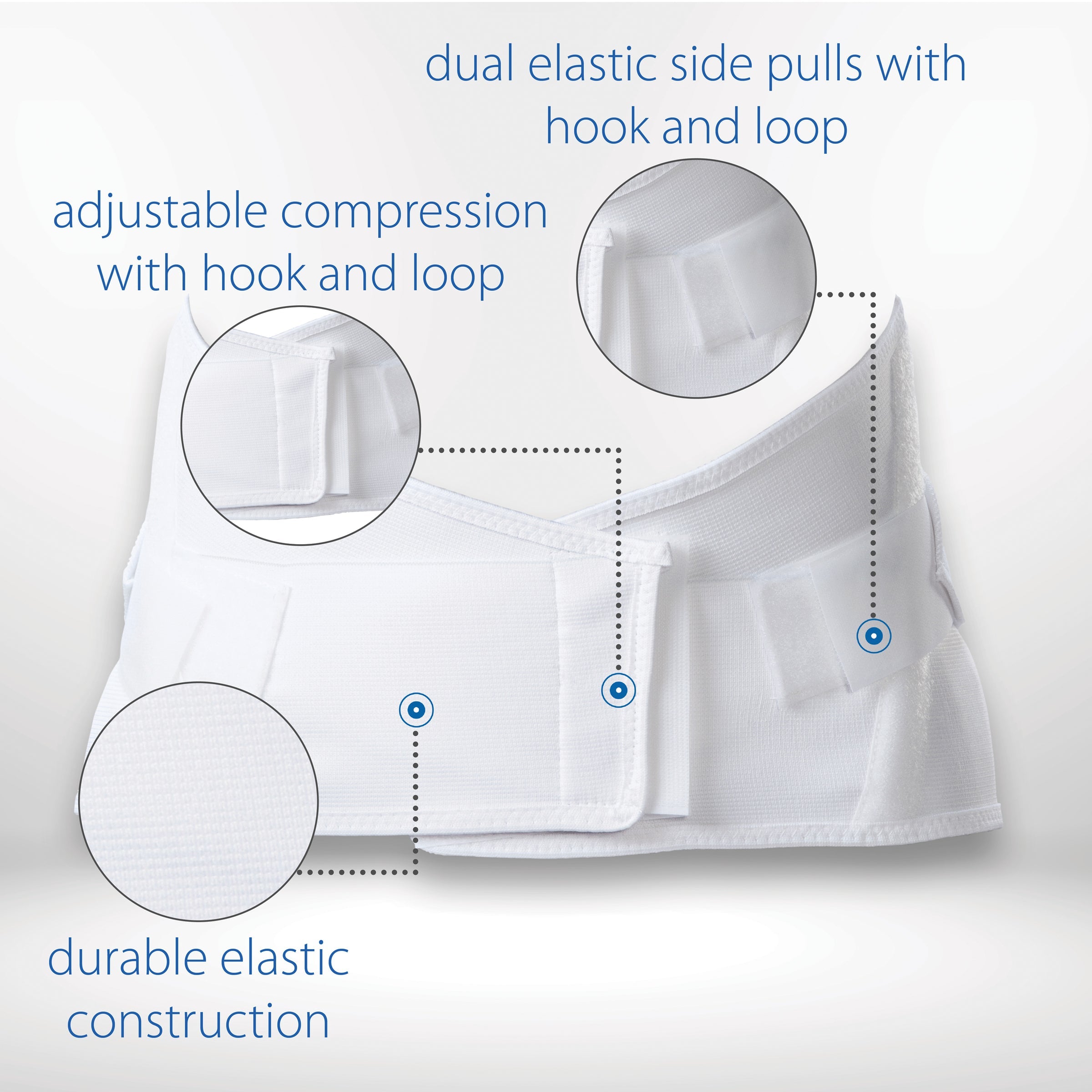 Dual Pull Elastic Crisscross Back Support - physio supplies canada