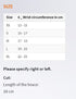 Carpal Tunnel Syndrome Braces Size chart