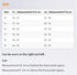 Knee Support Size chart