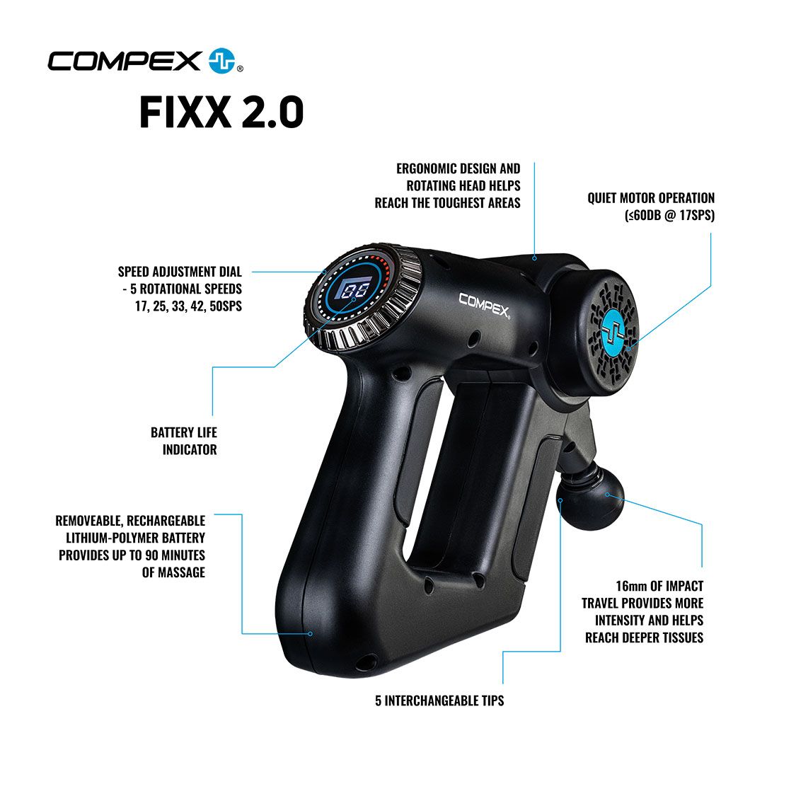 Compex Fixx 1.0 Additional Battery